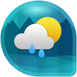 标志 天气和时钟部件的 Android (天气预报)